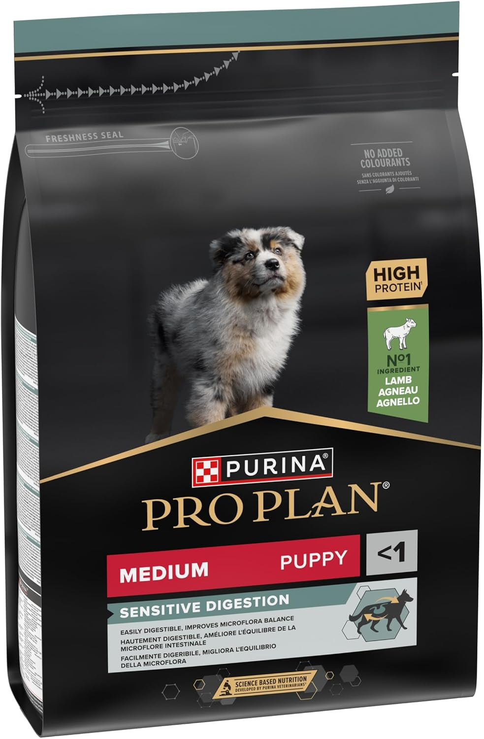 PRO PLAN Medium Puppy Sensitive Digestion Lamb Dry Dog Food 3Kg