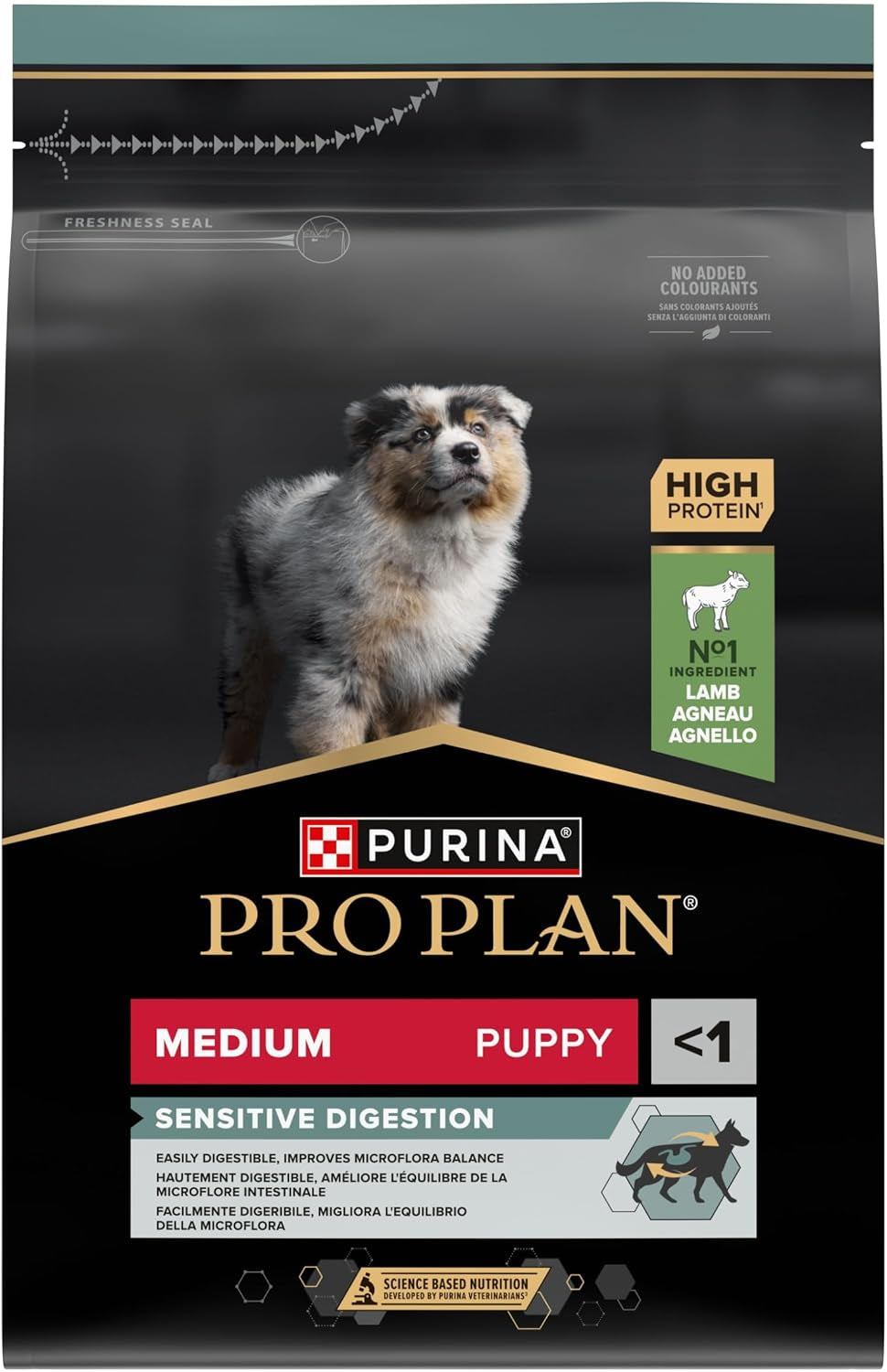 PRO PLAN Medium Puppy Sensitive Digestion Lamb Dry Dog Food 3Kg