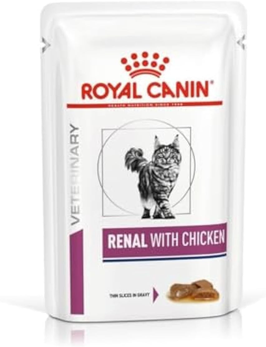 Renal Veterinary Health Nutrition Cat Food Wet Chicken 48 X 85G Pouches