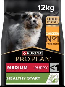 PRO PLAN Medium Puppy Healthy Start Chicken Dry Dog Food 12Kg