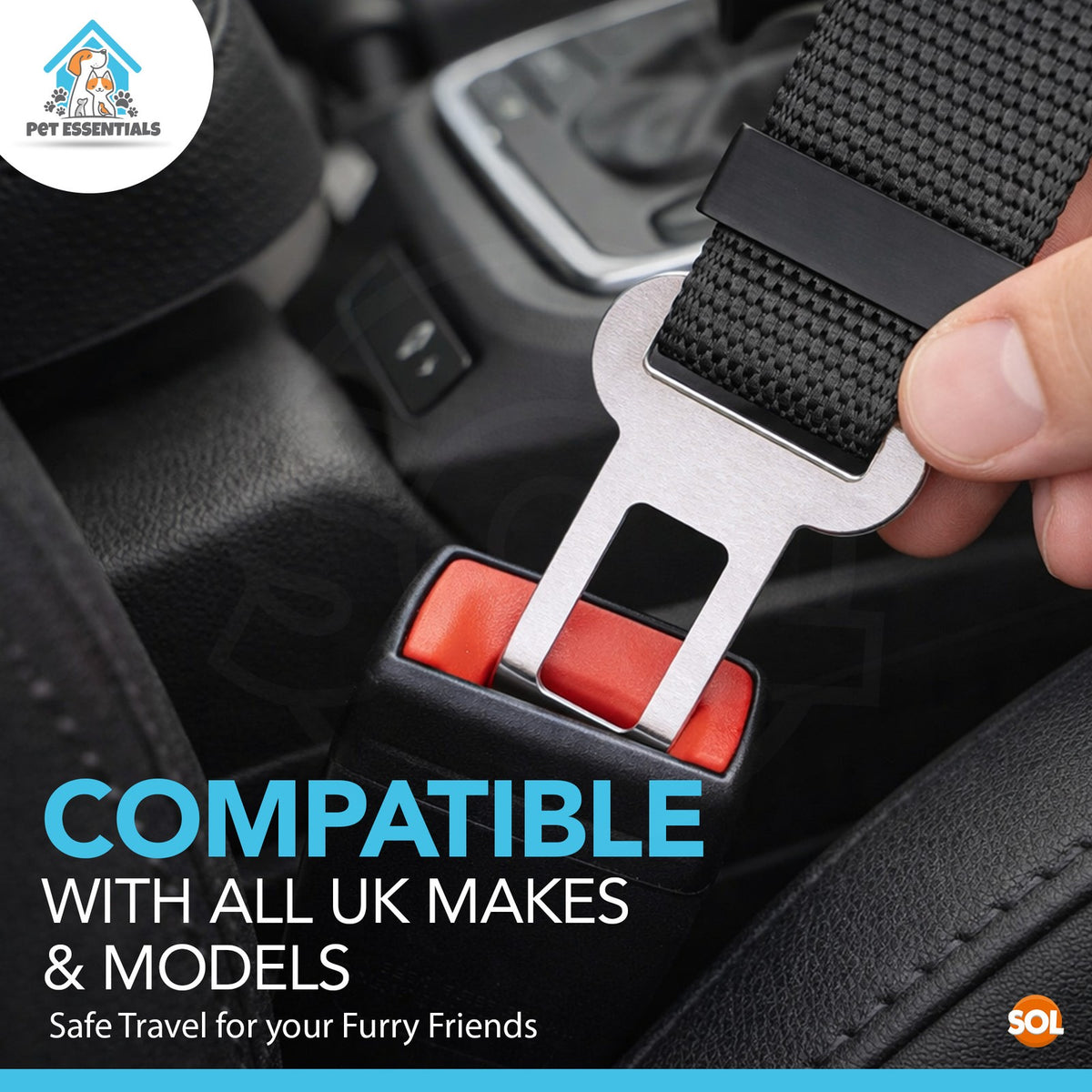 Pet Dog SEAT BELT Adjustable Travel Car Safety Harnesses Lead Restraint Strap
