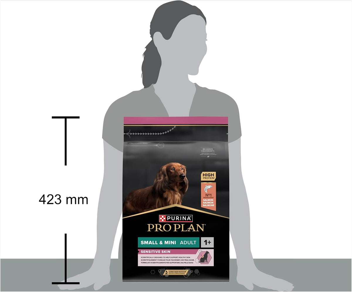 PRO PLAN Small & Mini Adult 1+ Sensitive Skin Salmon Dry Dog Food 3Kg
