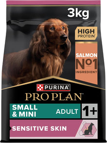 PRO PLAN Small & Mini Adult 1+ Sensitive Skin Salmon Dry Dog Food 3Kg