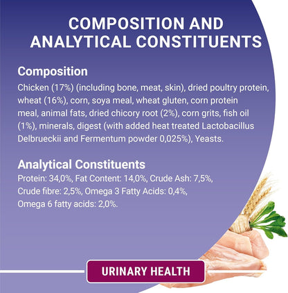 Urinary Health Chicken Dry Cat Food 750G
