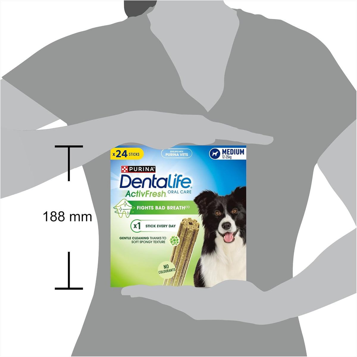 Activfresh Medium Dental Chicken Dog Chews 24 Sticks (Pack of 2)