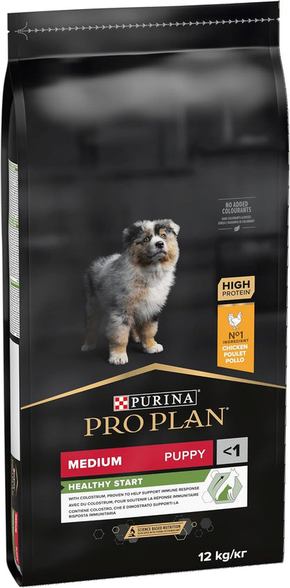 PRO PLAN Medium Puppy Healthy Start Chicken Dry Dog Food 12Kg