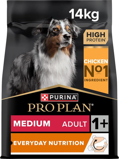 PRO PLAN Medium Adult Everyday Nutrition Chicken Dry Dog Food 14Kg