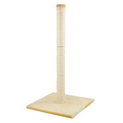 KCT LARGE CAT SCRATCHING BEIGE POST for INDOOR KITTEN SISAL SCRATCHER POLE 78CM