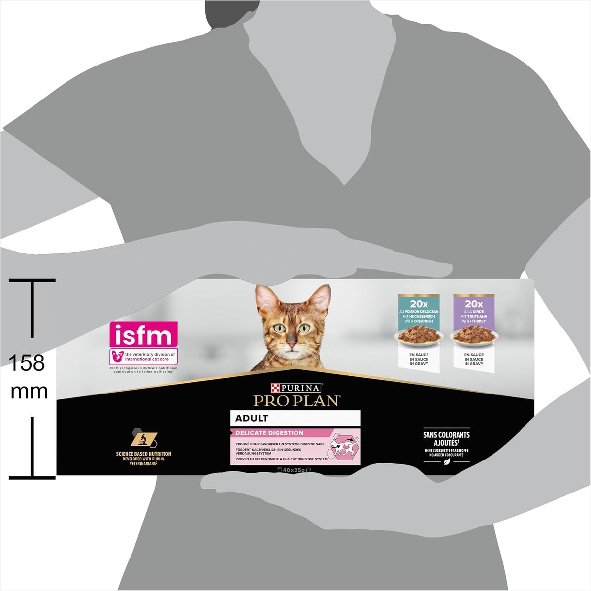 PRO PLAN Delicate Digestion Ocean Fish & Turkey Wet Cat Food 40X85G