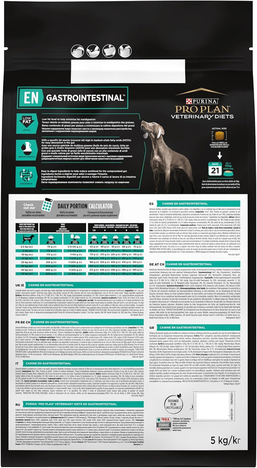 EN Gastrointestinal Dry Dog Food 5Kg