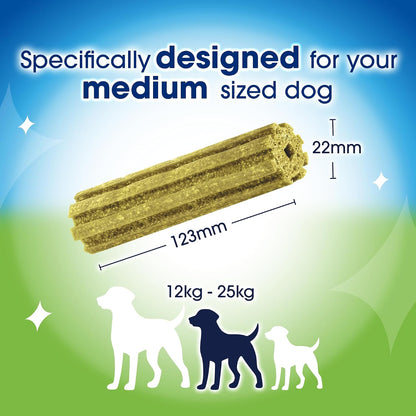 Activfresh Medium Dental Chicken Dog Chews 24 Sticks (Pack of 2)