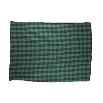 Pet Dog Bed Puppy Soft Warm Cushion Nest Basket Bed Blanket Toy Checked Medium