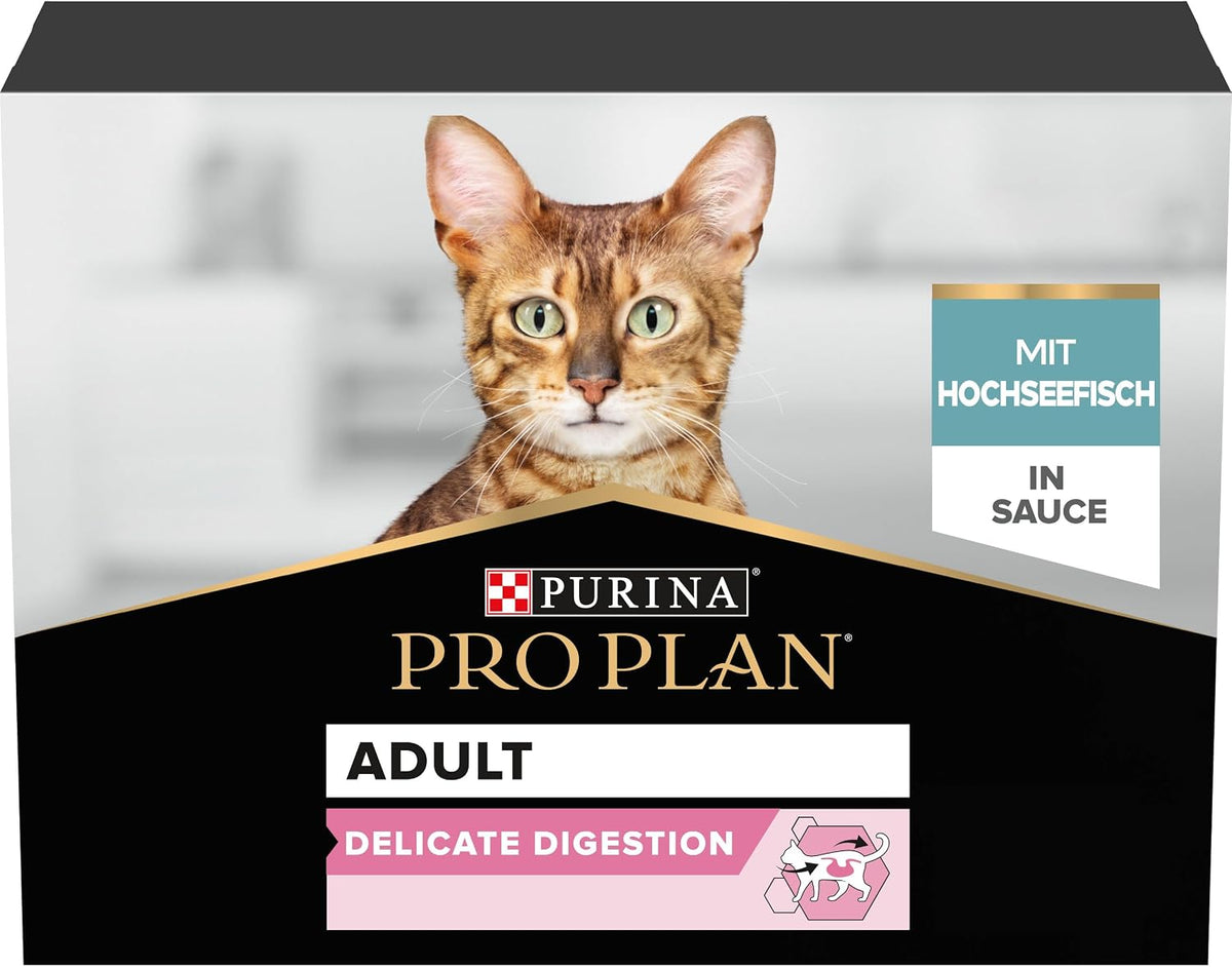 PRO PLAN Delicate Digestion Ocean Fish & Turkey Wet Cat Food 40X85G