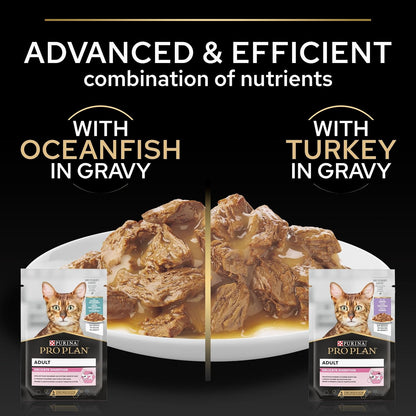 PRO PLAN Delicate Digestion Ocean Fish & Turkey Wet Cat Food 40X85G