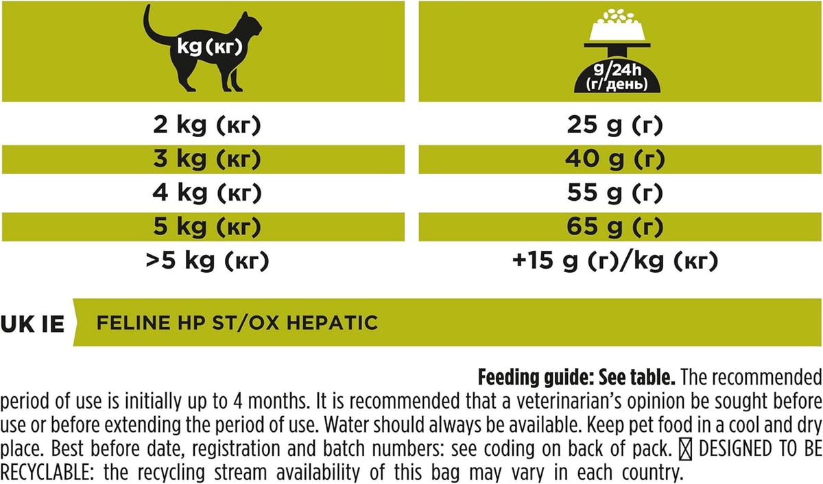 HP Hepatic Dry Cat Food 1.5Kg