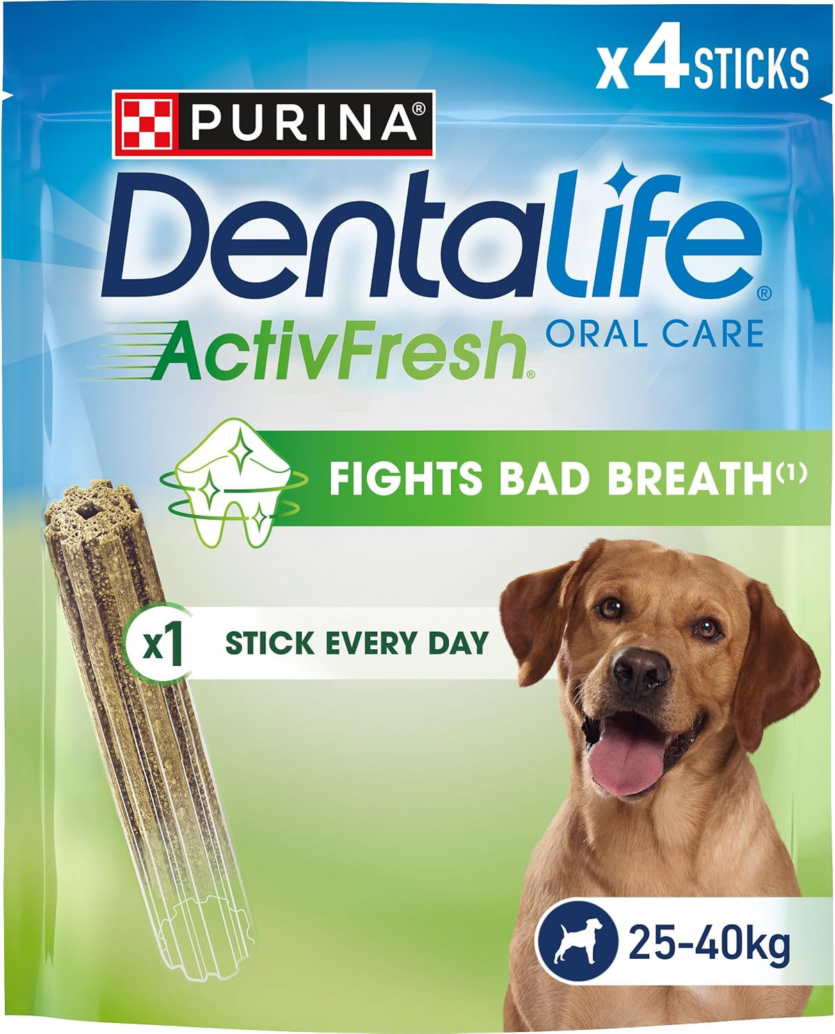 Activfresh Medium Dental Chicken Dog Chews 24 Sticks (Pack of 2)