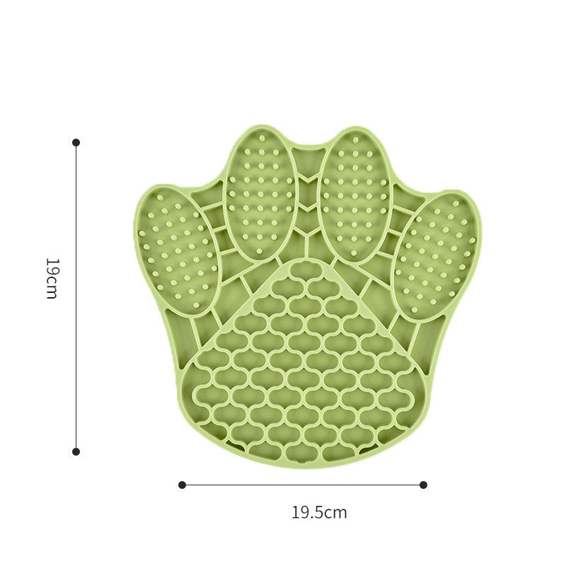 New Amazon Silicone Dog Licking Mat Pet Feeding Bowl Slow Food Cat Plate Dog Silicone Slow Food Mat Anti-Choke Bowl