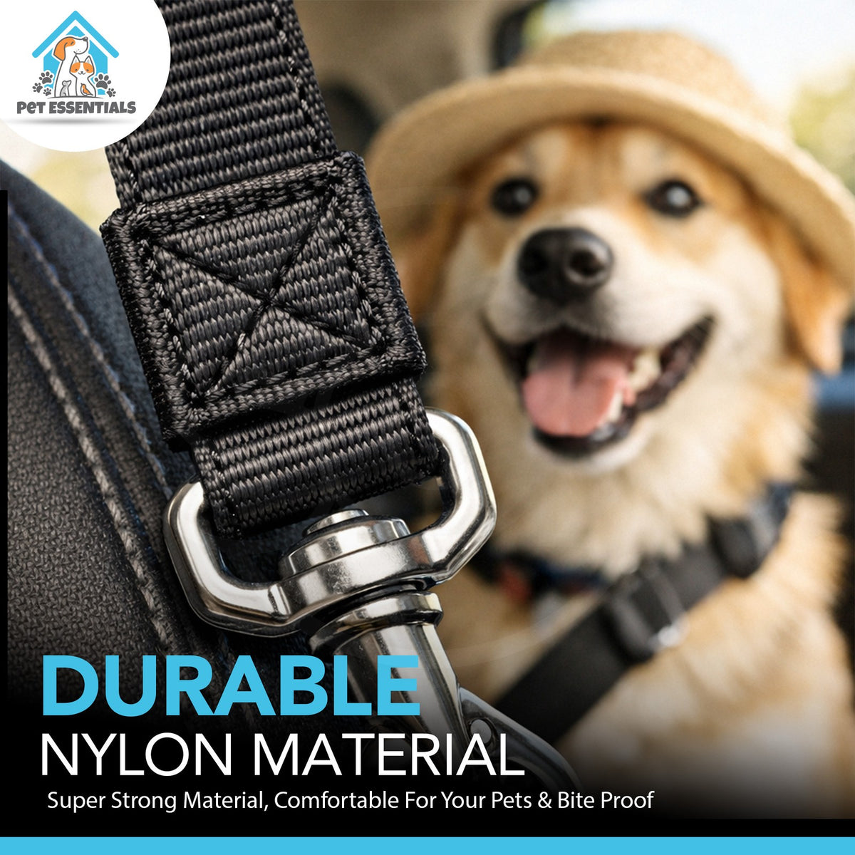 Pet Dog SEAT BELT Adjustable Travel Car Safety Harnesses Lead Restraint Strap