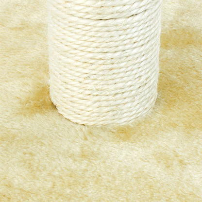 KCT LARGE CAT SCRATCHING BEIGE POST for INDOOR KITTEN SISAL SCRATCHER POLE 78CM
