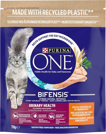 Urinary Health Chicken Dry Cat Food 750G