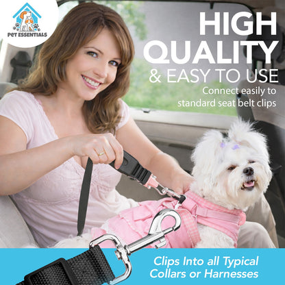Pet Dog SEAT BELT Adjustable Travel Car Safety Harnesses Lead Restraint Strap
