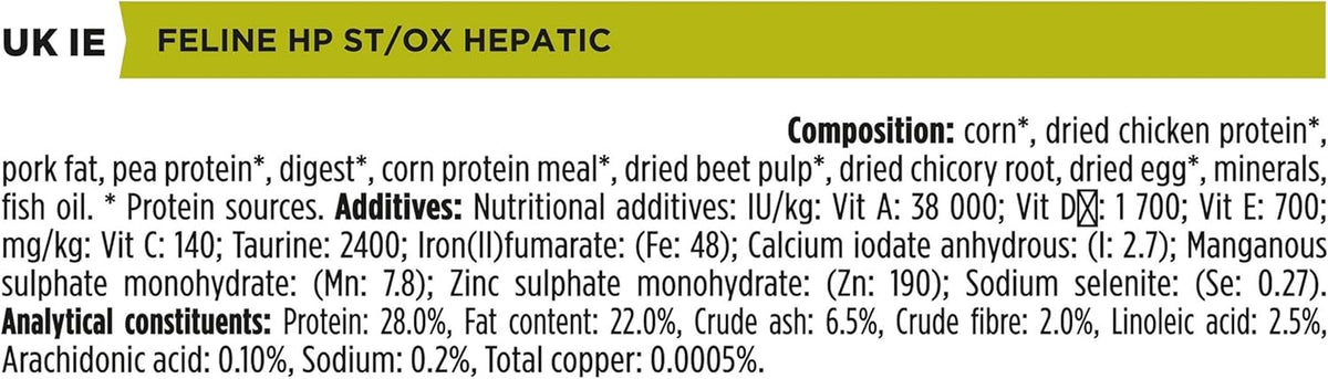 HP Hepatic Dry Cat Food 1.5Kg